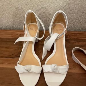 Alexandre Birman Clarita Block 60 White Sandal